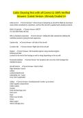 Cabin Cleaning Test with all Correct & 100&percnt; Verified Answers &vert;Latest Version &vert;Already Graded A&plus;