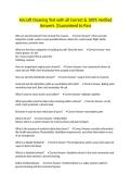 Aircraft Cleaning Test with all Correct & 100&percnt; Verified Answers &vert;Guaranteed to Pass
