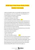NURS 6531 FINAL EXAM STUDY GUIDE WALDEN UNIVERSITY &vert; ADVANCED PRACTICE CARE OF ADULTS COMPLETE REVIEW GUIDE