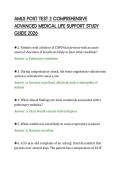 AMLS POST TEST 2 COMPREHENSIVE &NewLine;ADVANCED MEDICAL LIFE SUPPORT STUDY &NewLine;GUIDE 2026 