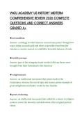 WGU ACADEMY US HISTORY MIDTERM&NewLine;COMPREHENSIVE REVIEW 2026 COMPLETE&NewLine;QUESTIONS AND CORRECT ANSWERS&NewLine;GRADED A&plus;