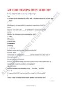 ALF CORE TRAINING STUDY GUIDE 2027