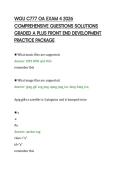 WGU C777 OA EXAM 4 2026&NewLine;COMPREHENSIVE QUESTIONS SOLUTIONS&NewLine;GRADED A PLUS FRONT END DEVELOPMENT&NewLine;PRACTICE PACKAGE&NewLine;