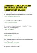 AMMO 64 2026 EXPLOSIVE SAFETY &NewLine;PROCEDURES DRILL PACK ANSWER SHEET 