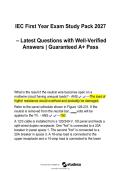 IEC First Year Exam Study Pack 2027 &vert; Practice Questions & Verified Answers
