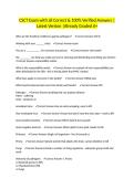 CSCT Exam with all Correct & 100&percnt; Verified Answers &vert;Latest Version &vert;Already Graded A&plus;