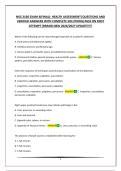 NSG 3160 EXAM 4&lpar;FINAL&rpar;- HEALTH ASSESSMENT&vert;QUESTIONS AND VERIFIED ANSWERS WITH COMPLETE SOLUTIONS&vert;PASS ON FIRST ATTEMPT&vert;BRAND NEW 2026&sol;2027 UPDATE&excl;&excl;&excl;&excl;&excl;
