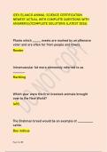 ICEV ELANCO ANIMAL SCIENCE CERTIFICATION &NewLine;NEWEST ACTUAL WITH COMPLETE QUESTIONS WITH &NewLine;ANSWERS&sol;&sol;&sol;COMPLETE SOLUTIONS &lpar;LATEST 2026&rpar;&period;