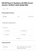 HES 207 Exam 3 &vert; Questions with 100&percnt; Correct&NewLine;Answers &vert; Verified &vert; Latest Update 2026