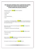 NSG 3500 EXAM 2-MATERNAL HEALTH &vert;QUESTIONS AND VERIFIED ANSWERS WITH COMPLETE SOLUTIONS&vert;PASS ON FIRST ATTEMPT&vert;BRAND NEW 2026&sol;2027 UPDATE&excl;&excl;&excl;&excl;&excl;