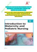 Test Bank Introduction to Maternity and Pediatric Nursing&comma; 9th Edition by Gloria Leifer 2025&sol; 2026 Comprehensive Maternal-Child Nursing Practice Questions&comma; Pregnancy Care&comma; Newborn Assessment&comma; Pediatric Growth and Development&comma; and 100&percnt; Verified with Correc