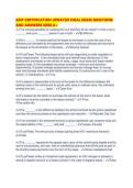 AFIP CERTIFICATION UPDATED FINAL EXAM QUESTIONS AND ANSWERS SURE A&period;pdf