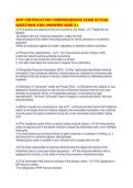 AFIP CERTIFICATION COMPREHENSIVE EXAM ACTUAL QUESTIONS AND ANSWERS SURE A&period;pdf