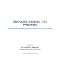 CBSE Class 10 Biology &ndash; Life Processes Complete Notes&comma; MCQs&comma; PYQs & Case Studies