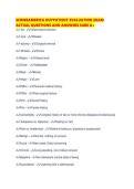 SCRIBEAMERICA OUTPATIENT EVALUATION EXAM ACTUAL QUESTIONS AND ANSWERS SURE