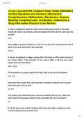 Asvab meps&sol;ASVAB Complete Study Guide 2025&sol;2026 &vert; Verified Questions and Answers &vert; Mechanical Comprehension&comma; Mathematics&comma; Electronics&comma; Science&comma; Reading Comprehension&comma; Vocabulary&comma; Automotive & Shop Information Practice Exam Review&period;