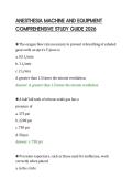 ANESTHESIA MACHINE AND EQUIPMENT &NewLine;COMPREHENSIVE STUDY GUIDE 2026