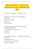 FIRE FIGHTER 1 - OFM EXAM &NewLine;QUESTIONS AND ANSWERS 2026 - 202
