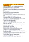 HCA WASHINGTON SKILLS 2026 TEST QUESTIONS AND ANSWERS SURE A&period;pdf