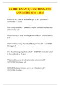 VA HIC EXAM QUESTIONS AND &NewLine;ANSWERS 2026 - 2027