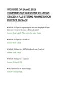WGU D315 OA EXAM 2 2026&NewLine;COMPREHENSIVE QUESTIONS SOLUTIONS&NewLine;GRADED A PLUS SYSTEMS ADMINISTRATION&NewLine;PRACTICE PACKAGE
