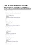 COURT SYSTEMS EXAMINATION QUESTIONS AND &NewLine;CORRECU ANSWER WITH EXPLANATION GRADED A&plus; &NewLine;STUDY GUIDE 