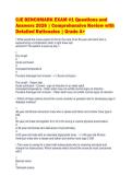 CJE BENCHMARK EXAM &num;1 Questions and&NewLine;Answers 2026 &vert; Comprehensive Review with&NewLine;Detailed Rationales &vert; Grade A&plus;