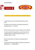 CPR Multiple Choice Exam Questions and Answers &ndash; Complete Certification Practice Test and Study Guide &lpar;Graded A&plus;&rpar;