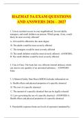 HAZMAT 5A EXAM QUESTIONS &NewLine;AND ANSWERS 2026 &ndash; 2027