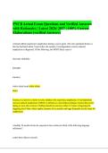 PNCB Actual Exam Questions and Verified Answers&NewLine;with Rationales &vert; Latest 2026&sol; 2027 &vert; 100&percnt; Correct&NewLine;Elaborations &lpar;verified Answers&rpar;