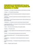 FUNDAMENTALS OF MICROBIOLOGY Questions&NewLine;and Answers 2026 &vert; Final Exam Prep Guide with&NewLine;Explanations &vert; A&plus; Verified&NewLine;