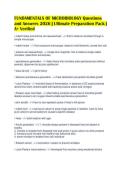 FUNDAMENTALS OF MICROBIOLOGY Questions&NewLine;and Answers 2026 &vert; Ultimate Preparation Pack &vert;&NewLine;A&plus; Verified