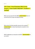 OTP 2 Exam &vert; Actual Questions With Correct&NewLine;Answers &vert; Latest Update 2026&sol;2027 &vert; Graded A&plus; &vert;&NewLine;Verified&excl;&excl;