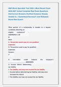 H&R Block Specialist Test 2026 &vert;&vert; Most Recent Exam &NewLine;2026-2027 Actual Complete Real Exam Questions &NewLine;And Correct Answers &lpar;Verified Answers&rpar; Already  &NewLine;Graded A&plus; &vert; Guaranteed Success&excl;&excl; Just Released &vert; &NewLine;Brand New Exam&excl;&excl;