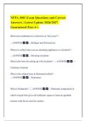 NFPA 1001 Exam Questions and Correct&NewLine;Answers &vert; Latest Update 2026&sol;2027 &vert;&NewLine;Guaranteed Pass A&plus;&period;&NewLine;