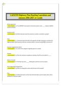LADOTD Highway Plan Reading I Questions and Answers 2026&ndash;2027 &vert; Construction and Transportation Program &vert; Comprehensive Highway Plan Interpretation Exam Review with Rationales &vert; A&plus; Grade