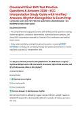 Cleveland Clinic EKG Test Practice Questions & Answers 2026 &ndash; ECG Interpretation Study Guide with Verified Answers&comma; Rhythm Recognition & Exam Prep