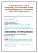 NUR 5461 Module 4 Quiz &ndash; Advanced &NewLine;Pathophysiology &ndash; &lpar;2026&rpar; Advanced Renal&comma; Urological&comma; &NewLine;and Endocrine Pathophysiology Actual Questions & &NewLine;Answers &lpar;William Paterson University&rpar;&NewLine;
