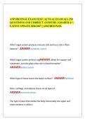 ANP 650 FINAL EXAM TEST &vert; ACTUAL EXAM ALL 250&NewLine;QUESTIONS AND CORRECT ANSWERS &vert; GRADED A&plus; &vert;&NewLine;LATEST UPDATE 2026&sol;2027 &vert; ASSURED PASS&period;