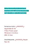 Relias Advanced Dysrhythmia Exam A&NewLine;Questionswith 100&percnt; CorrectAnswers 2026&NewLine;2027 GRADED A&plus; ASSURED SUCCESS&period;