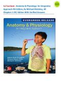 Ful Test Bank - Anatomy & Physiology&colon; An Integrative Approach 4th Edition&comma; By Michael Mckinley&comma; All Chapters 1-29&vert; Edition With Verified Answers