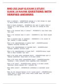 BMD 252 &lpar;A&P II&rpar; EXAM 3 STUDY GUIDE 19 RAVINE QUESTIONS WITH VERIFIED ANSWERS