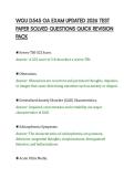WGU D545 OA EXAM UPDATED 2026 TEST&NewLine;PAPER SOLVED QUESTIONS QUICK REVISION&NewLine;PACK