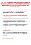 CHST PREP TEST BANK EXAM COMPREHENSIVE EXAM WITH &NewLine;COMPLETE QUESTIONS AND ACCURATE DETAILED ANSWERS &NewLine;NEWEST VERSION&vert;&vert; &lpar;VERIFIED ANSWERS&rpar; ASSURED PASS &NewLine;ALREADY GRADED A&plus;