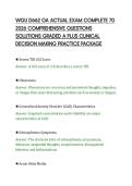 WGU D662 OA ACTUAL EXAM COMPLETE 70&NewLine;2026 COMPREHENSIVE QUESTIONS&NewLine;SOLUTIONS GRADED A PLUS CLINICAL&NewLine;DECISION MAKING PRACTICE PACKAGE&NewLine;