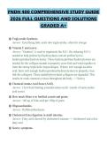 FNDH 400 COMPREHENSIVE STUDY GUIDE&NewLine;2026 FULL QUESTIONS AND SOLUTIONS&NewLine;GRADED A&plus;
