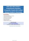 NUR 2502 MDC3 EXAM 2 Comprehensive Questions &lpar;Frequently Tested&rpar; and Complete Solutions Graded A&plus; Rasmussen&lowbar;organized