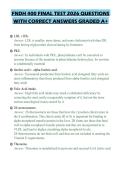 FNDH 400 FINAL TEST 2026 QUESTIONS&NewLine;WITH CORRECT ANSWERS GRADED A&plus;