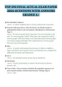 FNP 593 FINAL ACTUAL EXAM PAPER&NewLine;2026 QUESTIONS WITH ANSWERS&NewLine;GRADED A&plus;