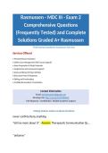 NUR2502 MDC3 Exam 1 Study Guide Comprehensive Questions &lpar;Frequently Tested&rpar; and Complete Solutions Graded A&plus; Rasmussen Package Deal